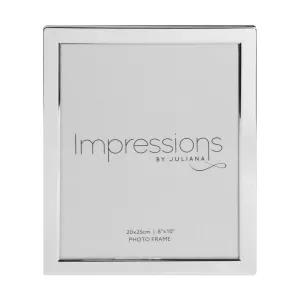 8x10 Silver Plated Flat Edge Photo Frame (Widdop)