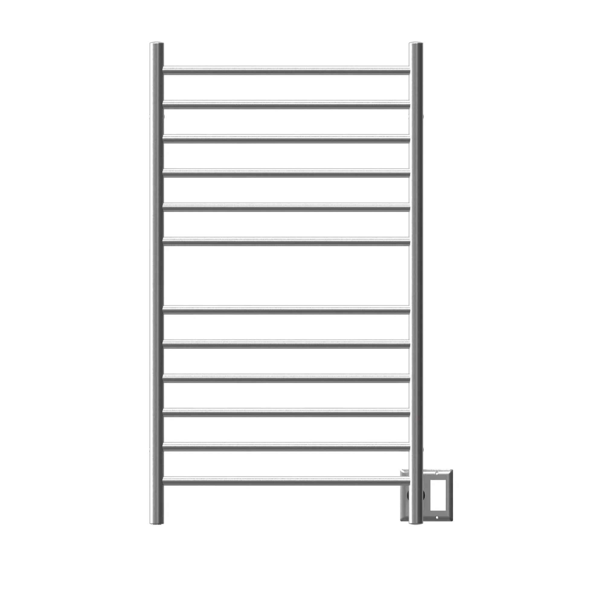 Amba RWHL-SB Radiant Large Hardwired   Plug-in Combo Straight 12 Bar Towel Warmer in Brushed