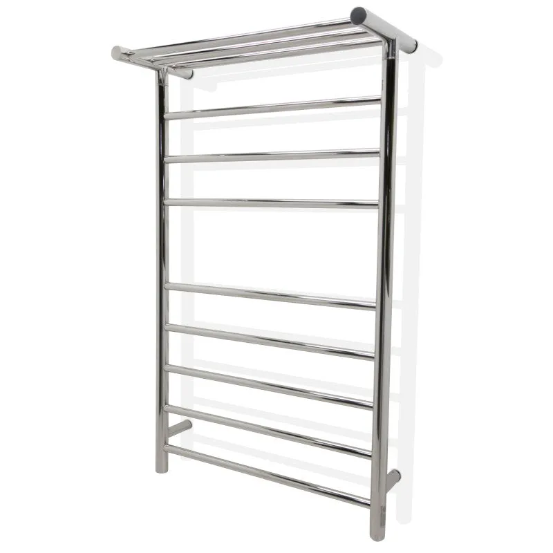 ANZZI Eve 8-Bar Stainless Steel Wall Mounted Electric Towel Warmer Rack