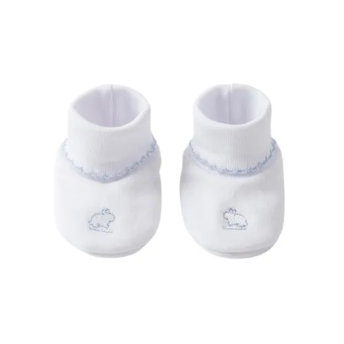 Babycottons Logo Booties White Blue