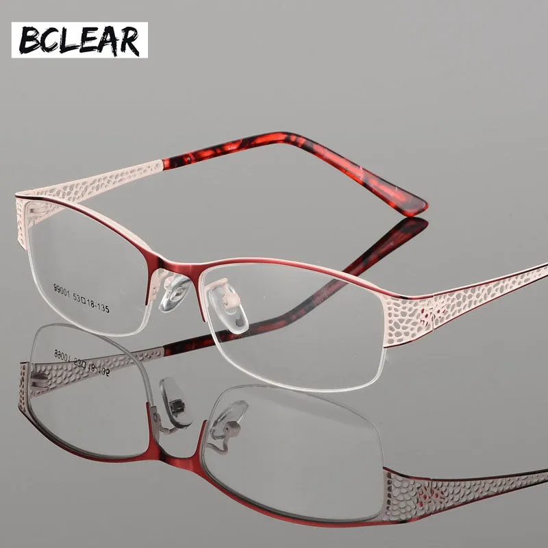 Bclear Women's Eyeglasses Metal Ultra-Light Elegant