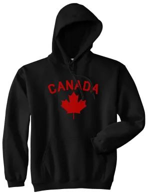 Canada Maple Leaf Red Mens Pullover Hoodie