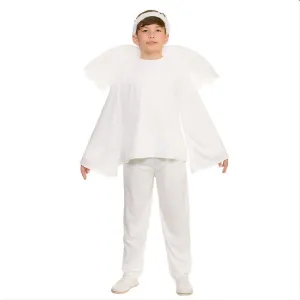 Christmas Angel Childs Fancy Dress Costume Nativity Wings