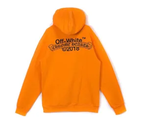 CHROME HEARTS X OFF WHITE 2018 HOODIE ORANGE