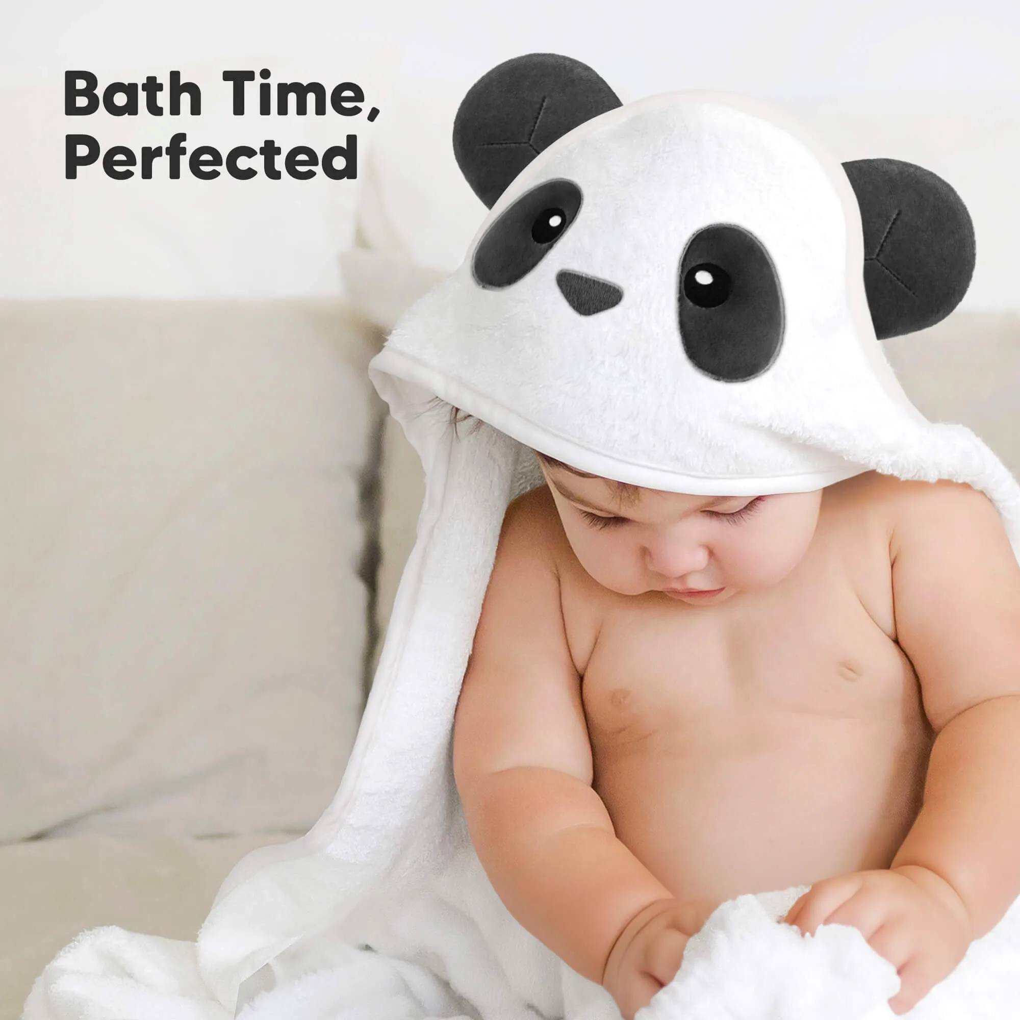 Cuddle Baby Hooded Towel (Panda)