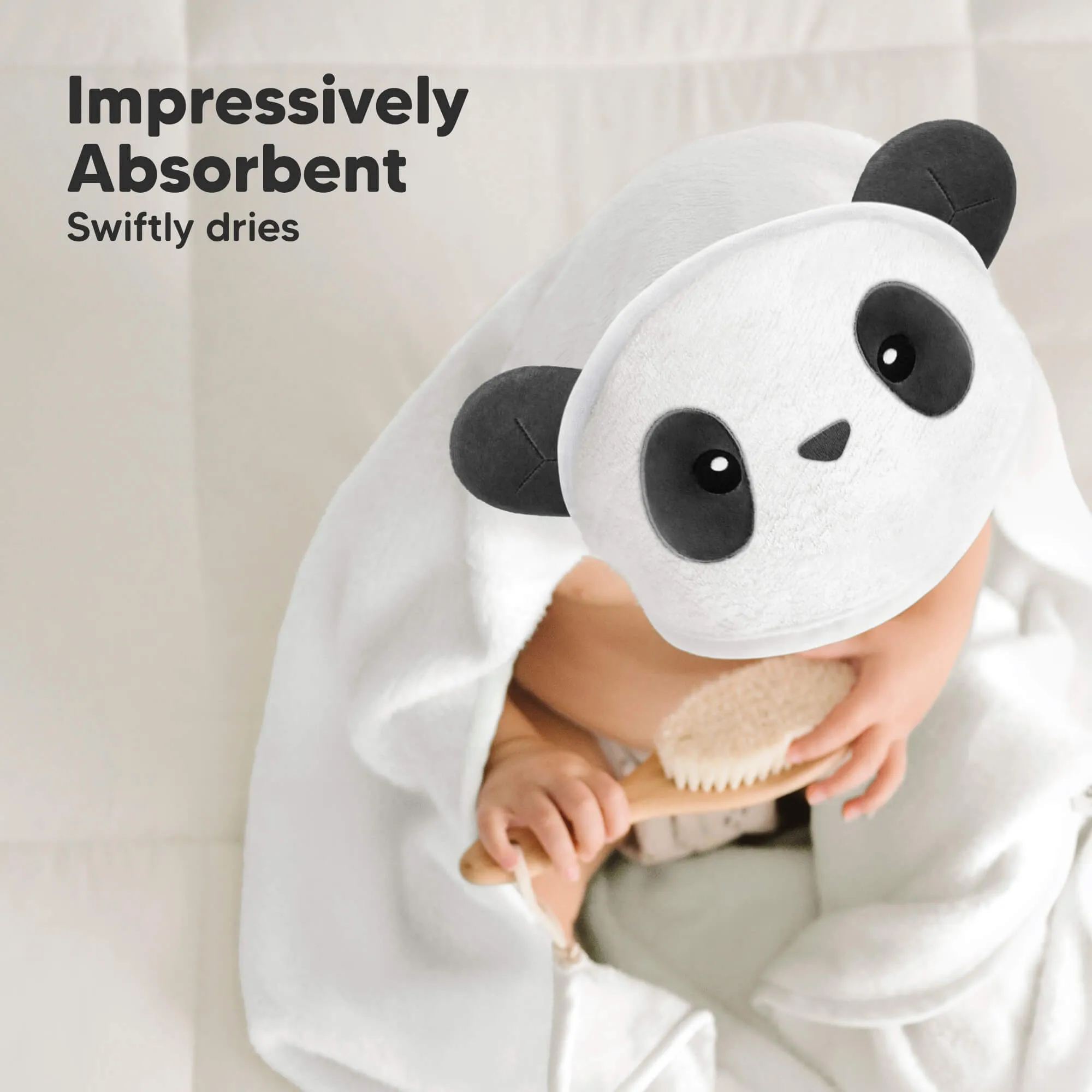 Cuddle Baby Hooded Towel (Panda)