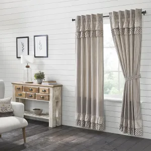 Florette Ruffled Lined Panel Curtains 84"