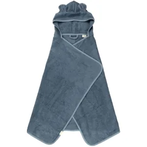 Hooded Junior Towel - Bear - Blue Spruce