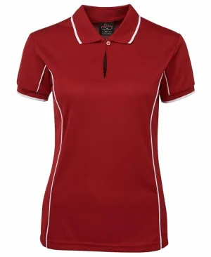 JB's Wear 7LPI Ladies S/S Piping Polo