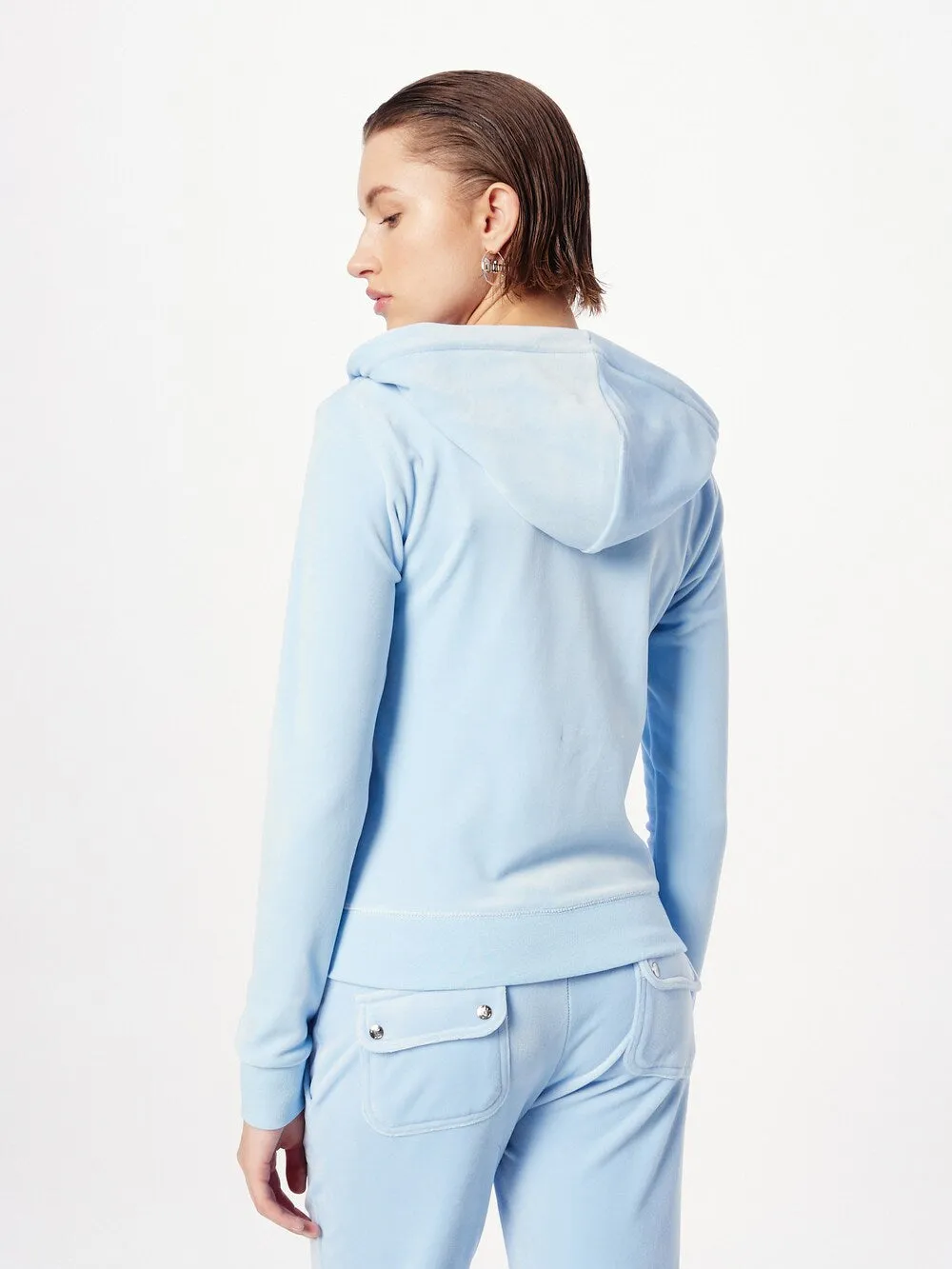 Juicy Couture ROBERTSON zip-up sweatshirt, light blue