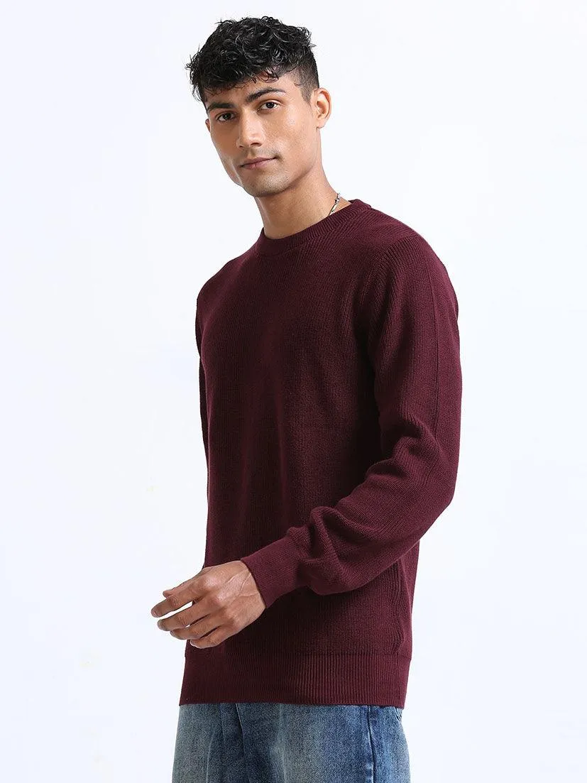 Men's Burgundy Sweater