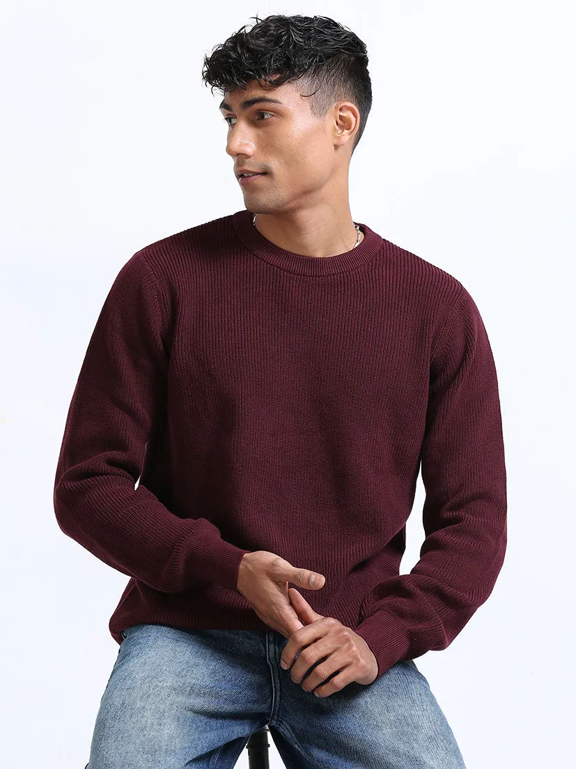 Men's Burgundy Sweater