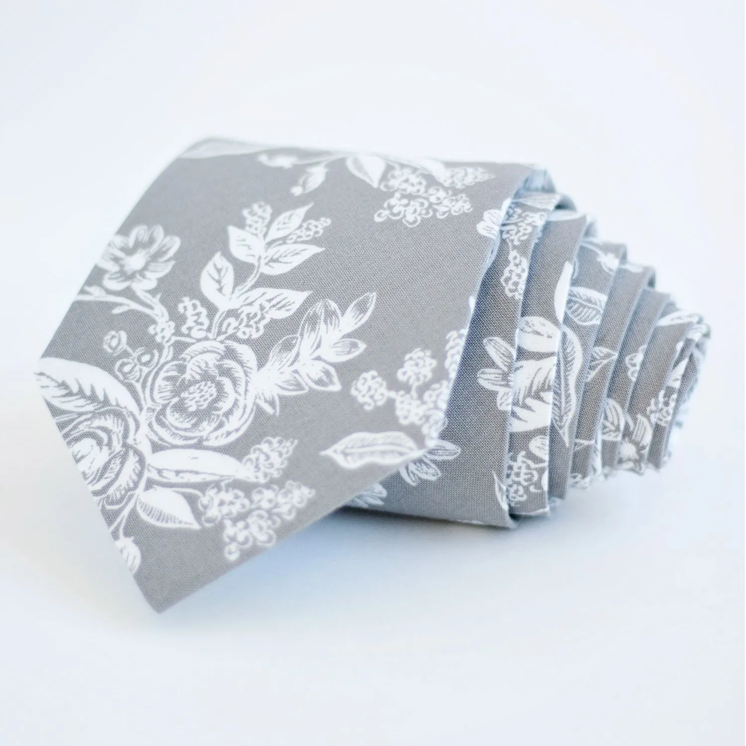 Men's Necktie / Grey Toile