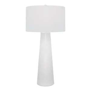 Obelisk 36" Table Lamp in White