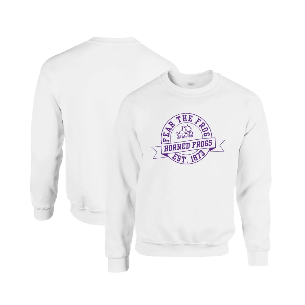 Official NCAA TCU Horned Frogs Mens Pullover Crewneck Sweatshirt