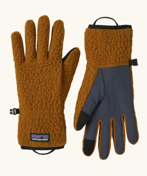 Patagonia Retro Pile Fleece Gloves - Shelter Brown