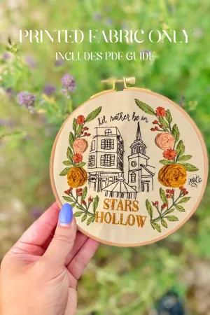 PRINTED FABRIC: I'd Rather Be In Stars Hollow