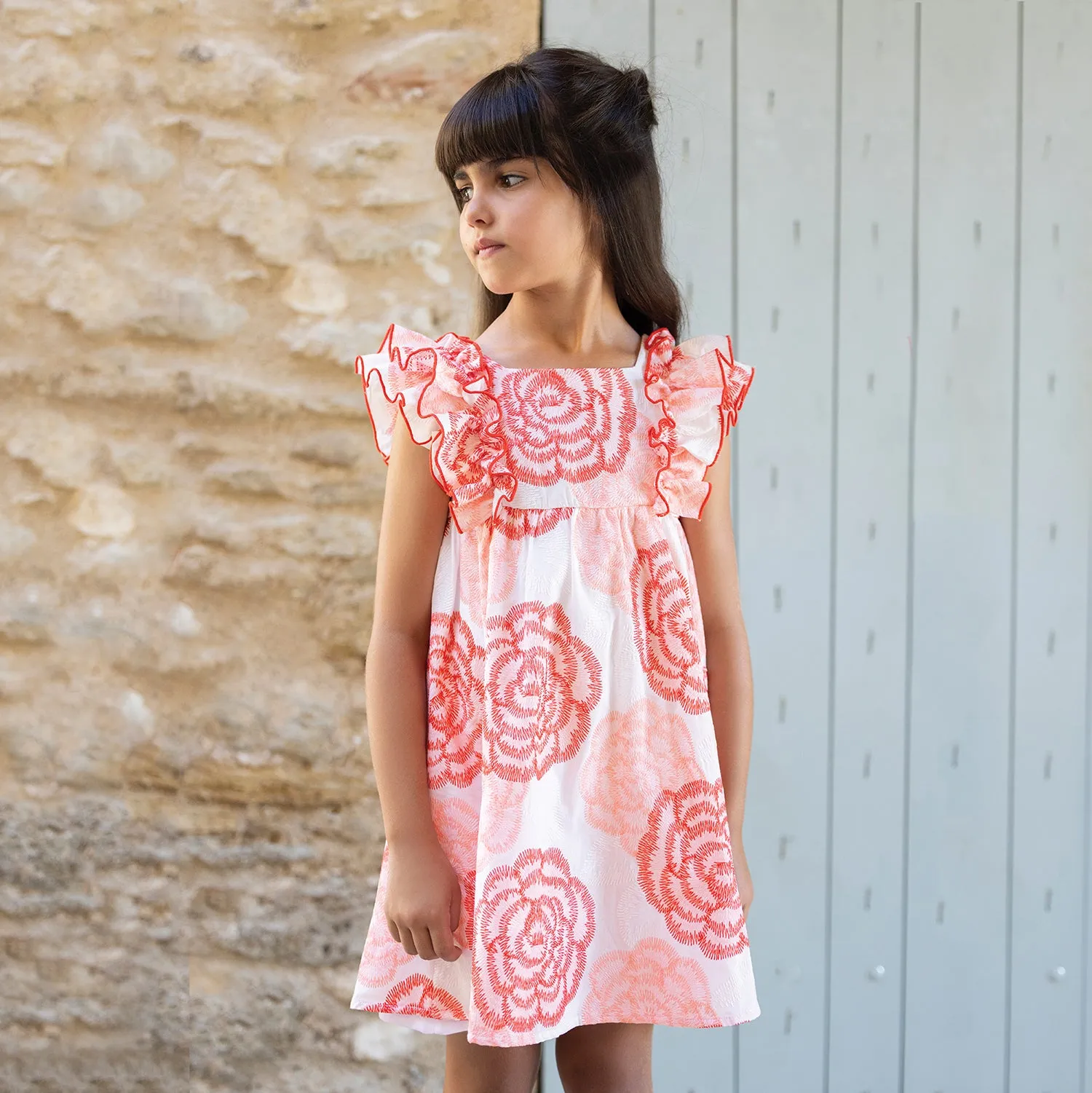 Rosa Ruffled Floral Dress