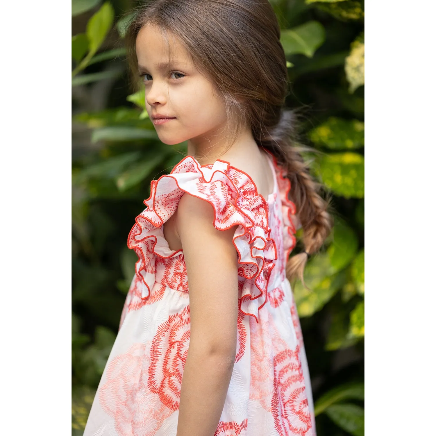 Rosa Ruffled Floral Dress