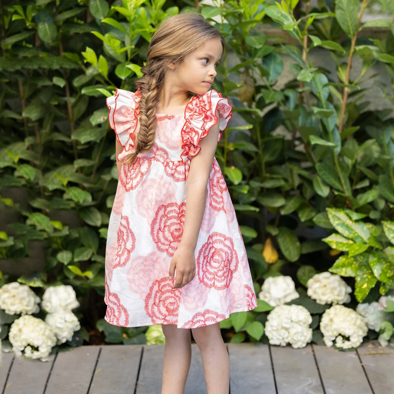 Rosa Ruffled Floral Dress