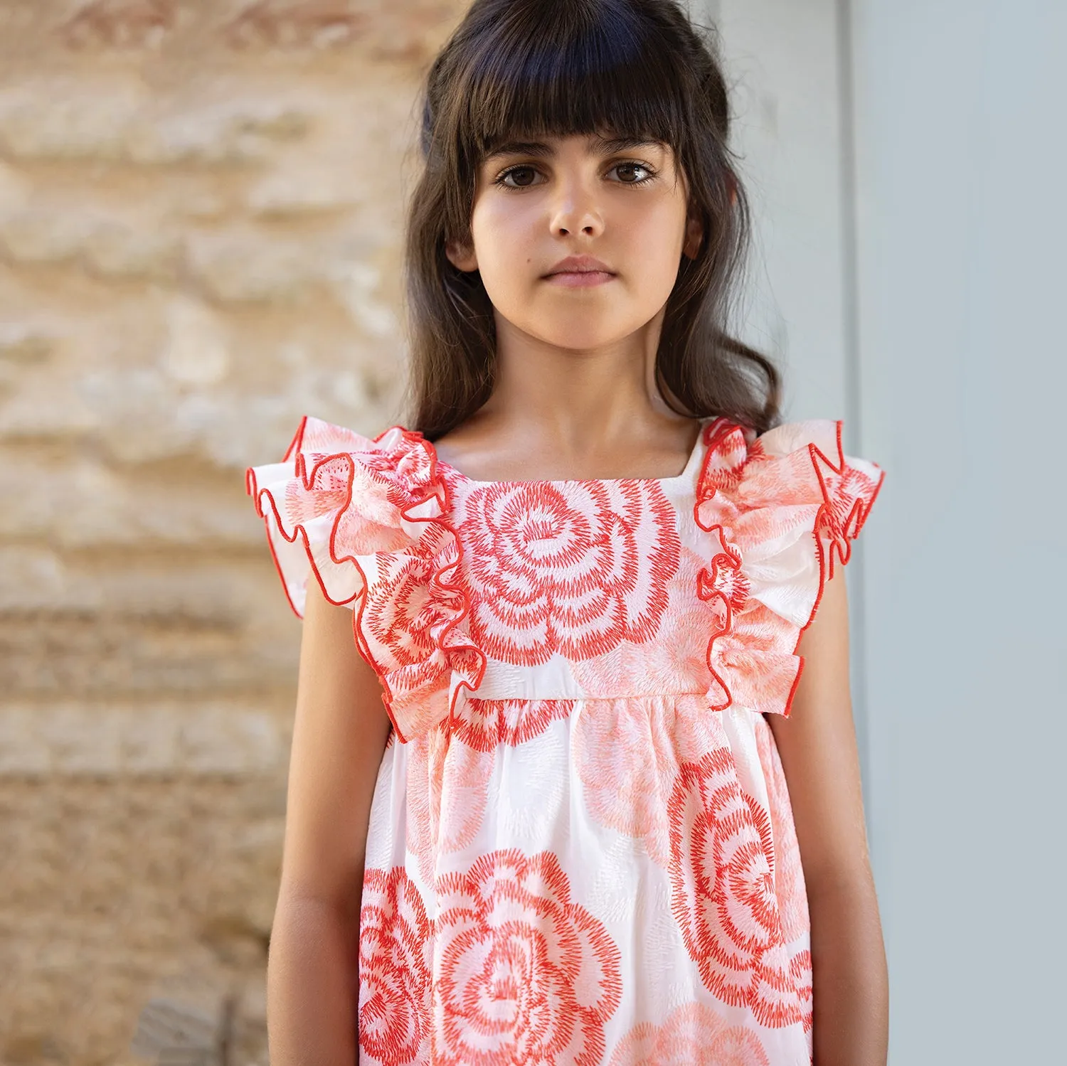 Rosa Ruffled Floral Dress