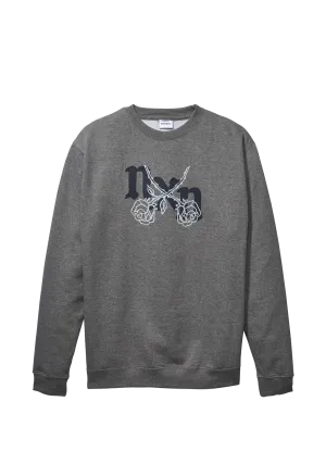 Rosas Crew Sweatshirt - Dark Heather Gray / Gray