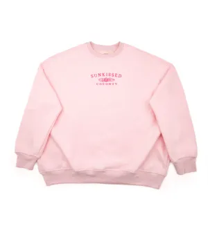 Sunkissed Coconut Juniors Embroidered Logo Sweatshirt